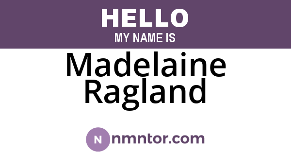 Madelaine Ragland