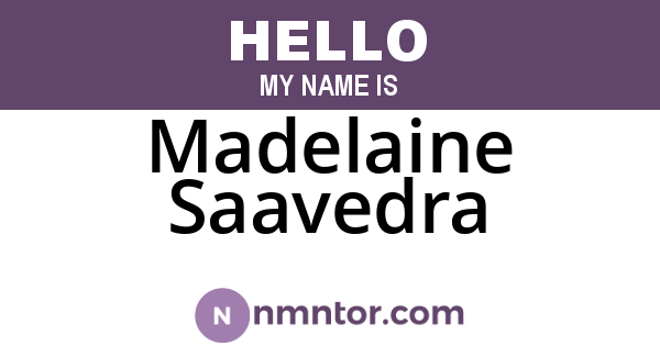 Madelaine Saavedra