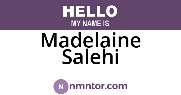 Madelaine Salehi