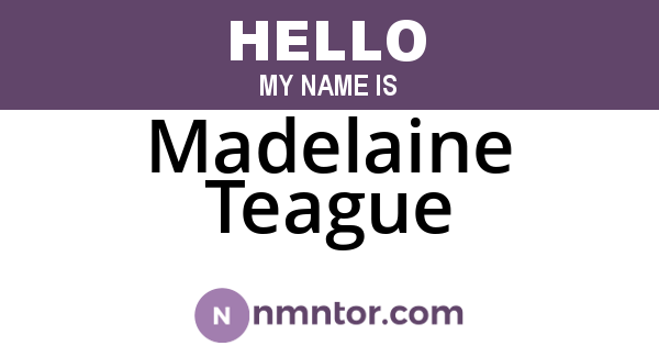 Madelaine Teague