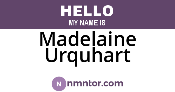 Madelaine Urquhart