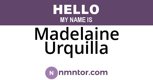Madelaine Urquilla