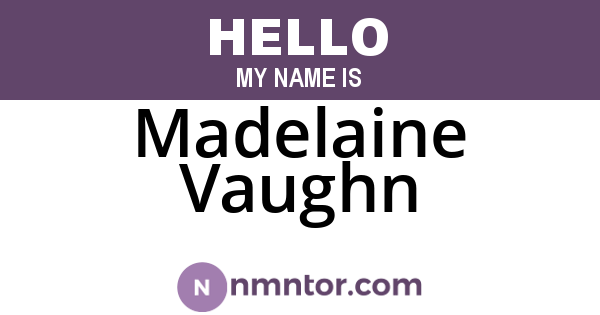 Madelaine Vaughn