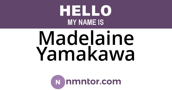 Madelaine Yamakawa