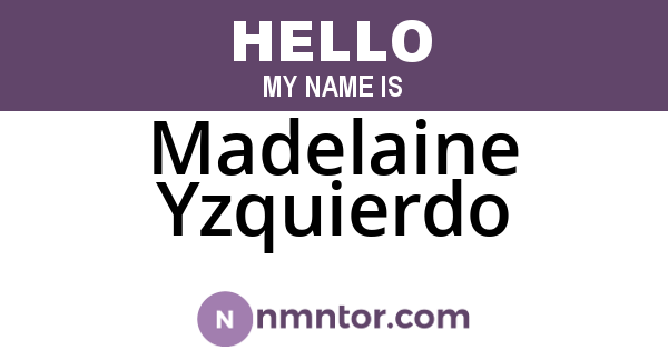 Madelaine Yzquierdo