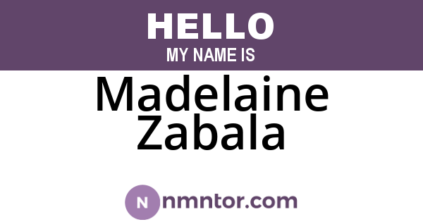 Madelaine Zabala