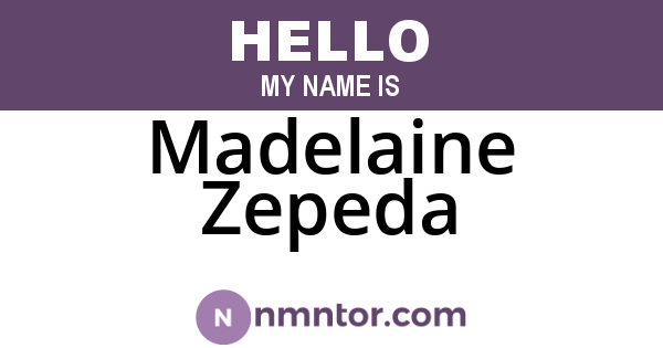 Madelaine Zepeda