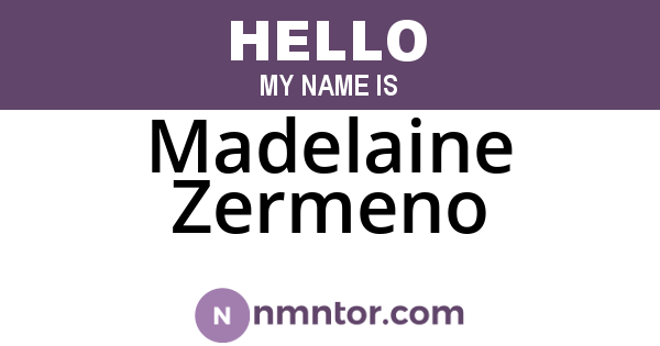 Madelaine Zermeno