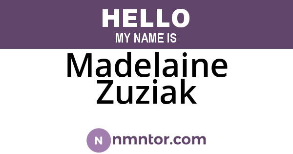 Madelaine Zuziak