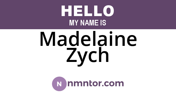 Madelaine Zych