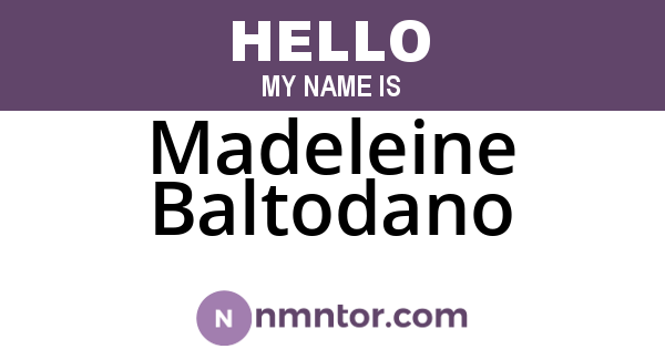 Madeleine Baltodano