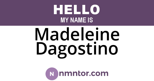 Madeleine Dagostino