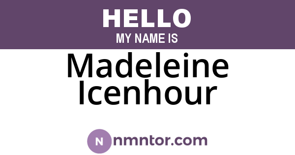 Madeleine Icenhour