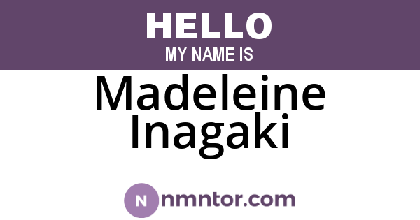 Madeleine Inagaki