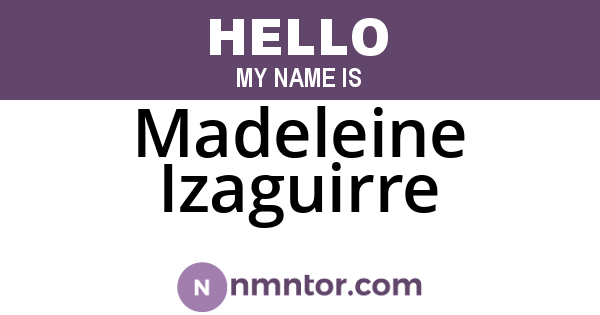 Madeleine Izaguirre