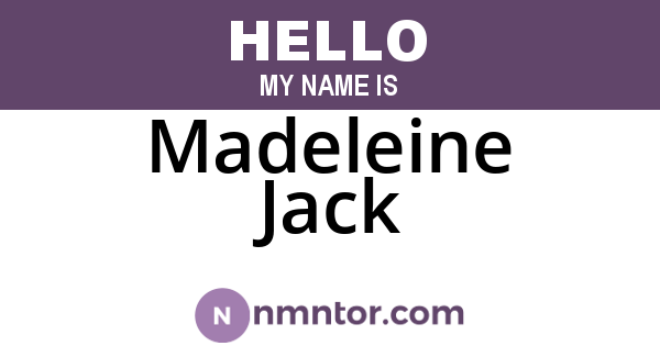 Madeleine Jack