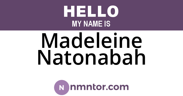 Madeleine Natonabah