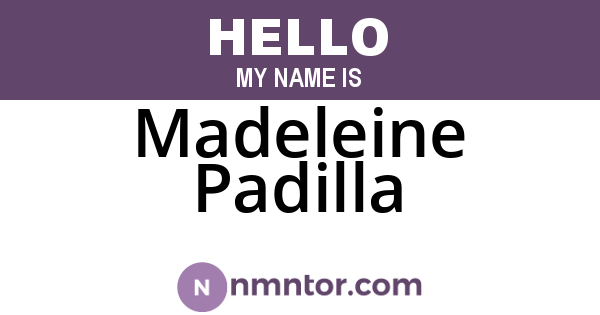 Madeleine Padilla