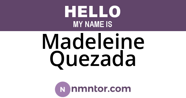 Madeleine Quezada
