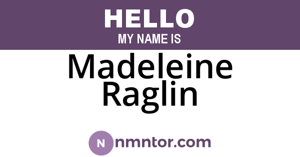 Madeleine Raglin
