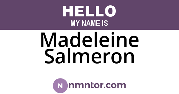 Madeleine Salmeron