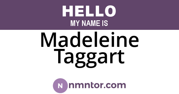 Madeleine Taggart