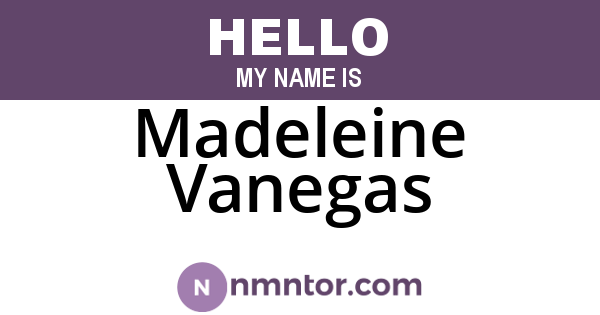 Madeleine Vanegas