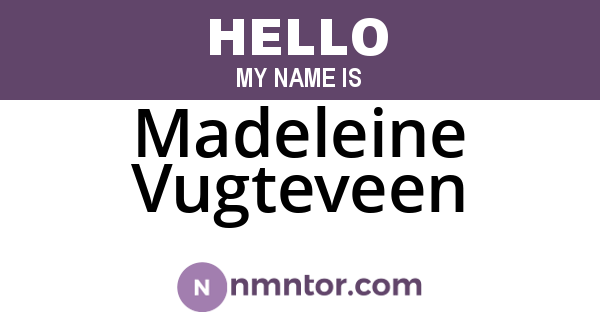 Madeleine Vugteveen