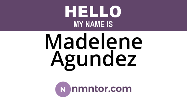Madelene Agundez
