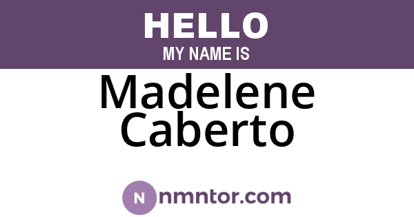 Madelene Caberto