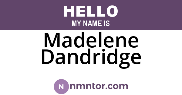 Madelene Dandridge