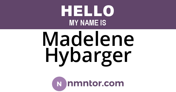 Madelene Hybarger