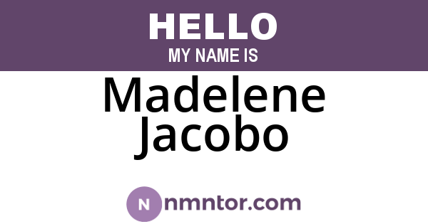 Madelene Jacobo