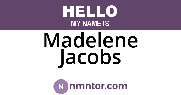 Madelene Jacobs
