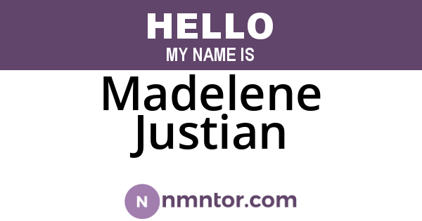 Madelene Justian