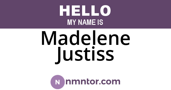 Madelene Justiss