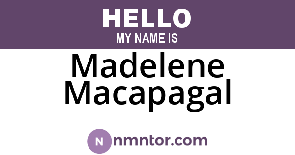 Madelene Macapagal