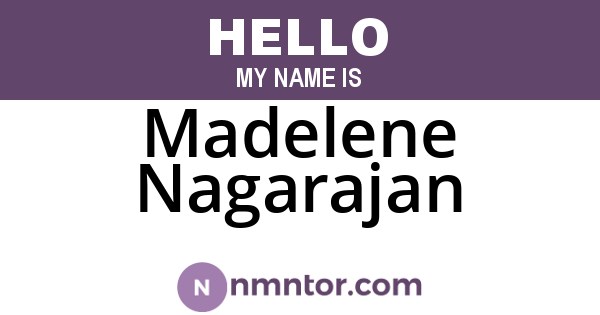 Madelene Nagarajan
