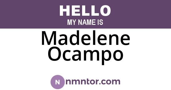 Madelene Ocampo