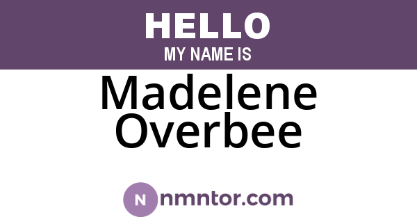 Madelene Overbee