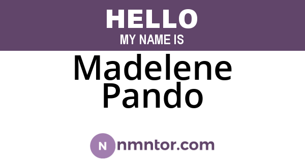 Madelene Pando
