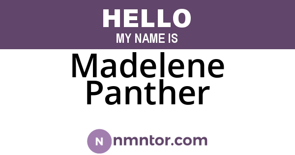 Madelene Panther
