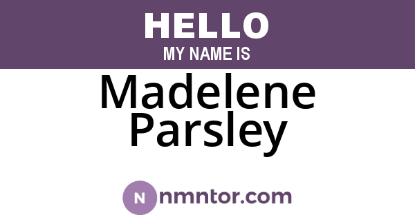 Madelene Parsley