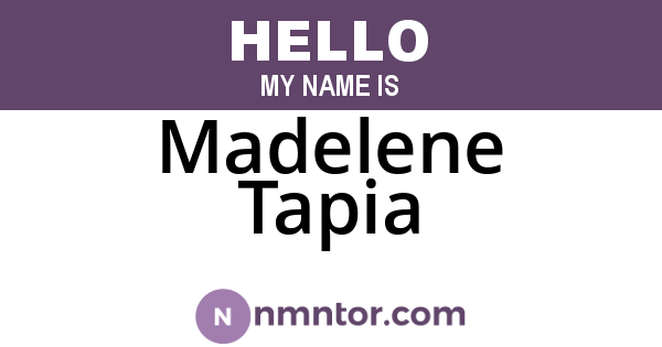 Madelene Tapia