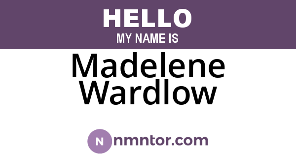 Madelene Wardlow