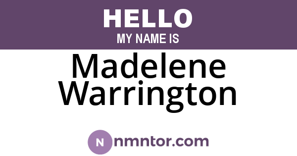 Madelene Warrington