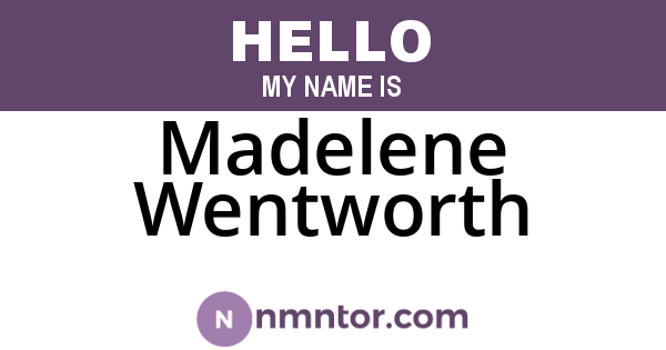 Madelene Wentworth