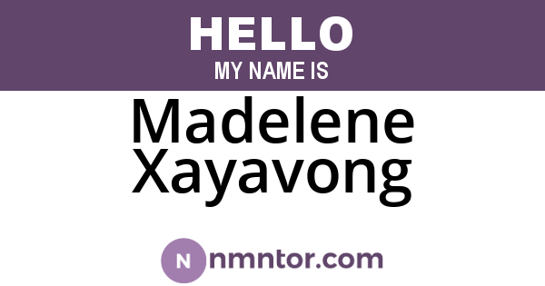 Madelene Xayavong