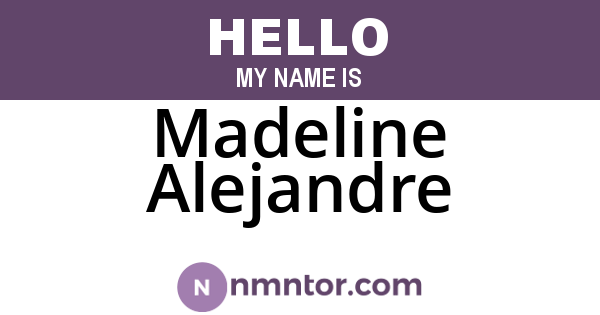Madeline Alejandre