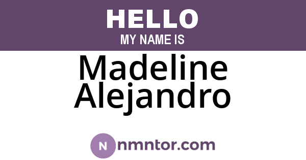 Madeline Alejandro